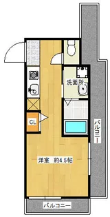 1Rの間取り画像