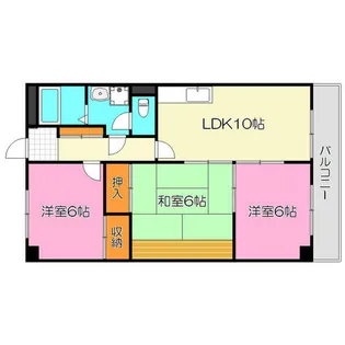 エステートあずま【5階】の間取り