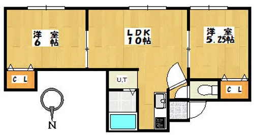 ライフステージ真栄【202号室】の間取り