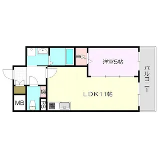 大阪府東大阪市荒本西4丁目【マンション】の間取り