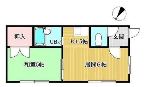 リバーグリーンN【201号室】の間取り