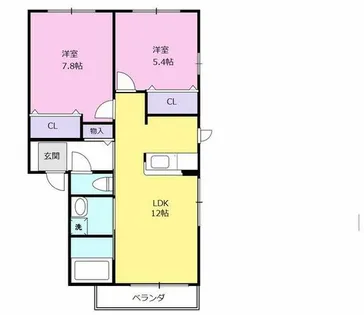 メゾン東町【2階】の間取り