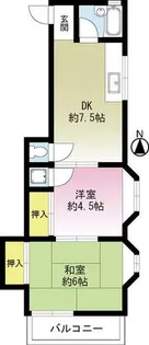 第二長楽荘【1階】の間取り