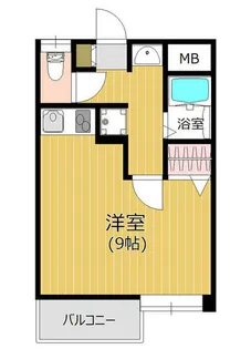 ラ・レジダンス・ド西新【1階】の間取り