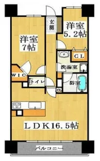 大阪府大阪市浪速区稲荷2丁目【マンション】の間取り
