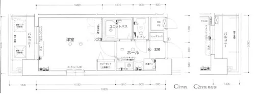 大阪府大阪市天王寺区東高津町【マンション】の間取り