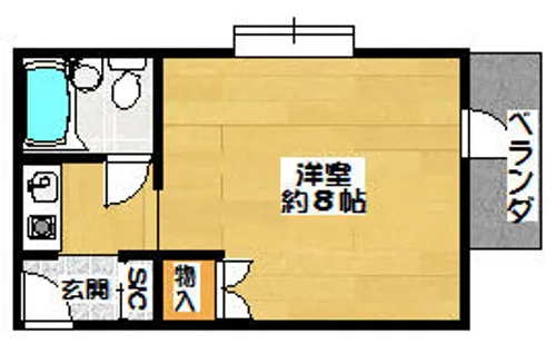 大阪府豊中市服部豊町2丁目【マンション】の間取り