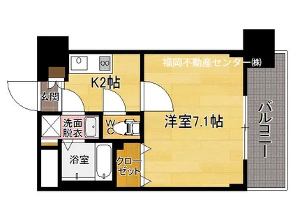 サヴォイ博多ブールバール【13階】の間取り
