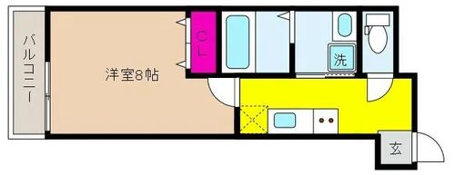 フジパレス神戸住吉【3階】の間取り