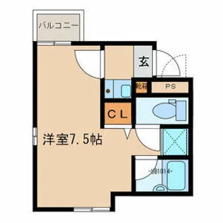 グランディ12【5階】の間取り