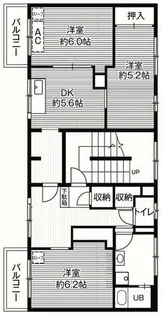 3DKの間取り画像