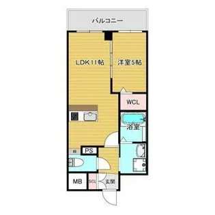 VITA荒本【804号室】の間取り