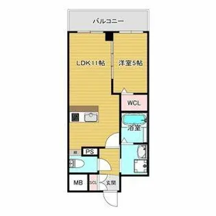 VITA荒本【904号室】の間取り