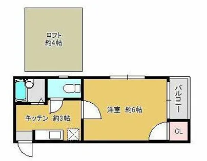 長島コーポ【201号室】の間取り