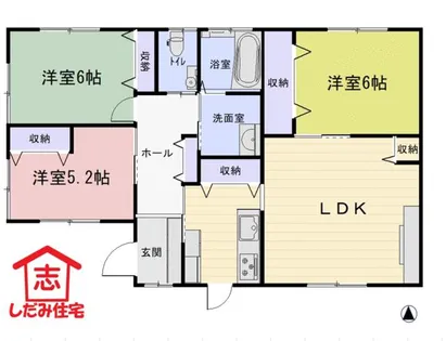 愛知県名古屋市守山区大字中志段味字南原【一戸建】の間取り