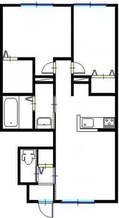 ジュセイビレッジ【103号室】の間取り