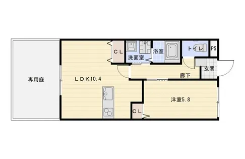 プリステラ【1階】の間取り