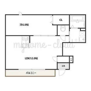 ルミエール・ソレール【103号室】の間取り