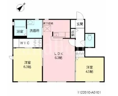 ロワジール【1階】の間取り