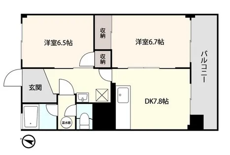 アシスト函館ヒルズA【406号室】の間取り