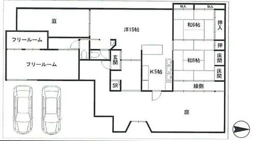 京都府京都市左京区下鴨西高木町【一戸建】の間取り