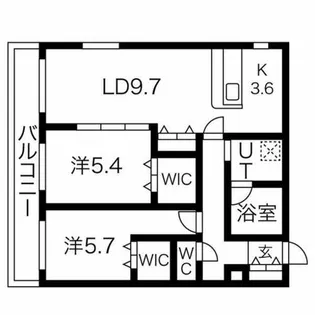 Urban proud(アーバンプラウド)【3階】の間取り