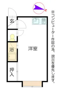 ウエストサイド14【1階】の間取り