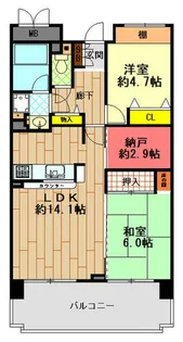 兵庫県神戸市東灘区本山中町3丁目【マンション】の間取り