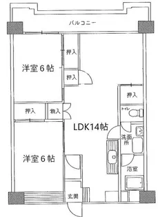 福岡県北九州市小倉北区宇佐町1丁目【マンション】の間取り