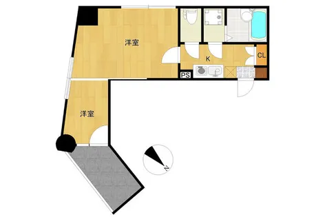 ヴァロンセ薬院【501号室】の間取り