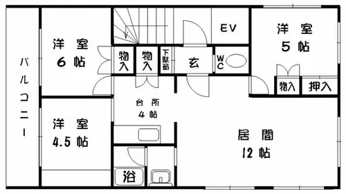 かねそビル【5F号室】の間取り
