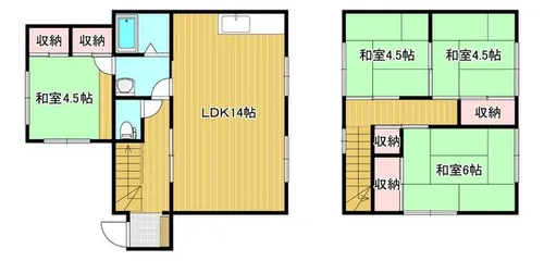 福岡県福岡市南区長住7丁目【一戸建】の間取り