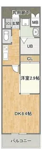 コンダクトレジデンスANO【8階】の間取り