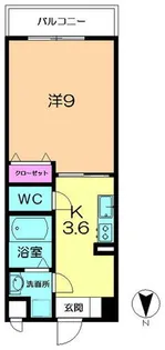 フルーアケイ【205号室】の間取り