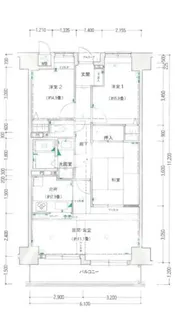 藤和ハイタウン和泉中央(分譲貸 平面駐車場付)【402号室】の間取り