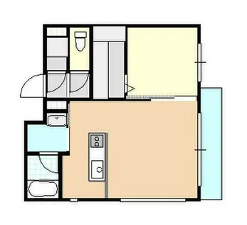 オアーゾ東雲【405号室】の間取り