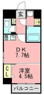 福岡県大野城市白木原1丁目【マンション】の間取り