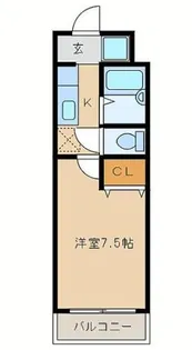パストラール小脇【305号室】の間取り