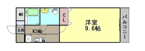 クリアグラン【406号室】の間取り