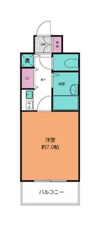 リーガル弁天町【4階】の間取り