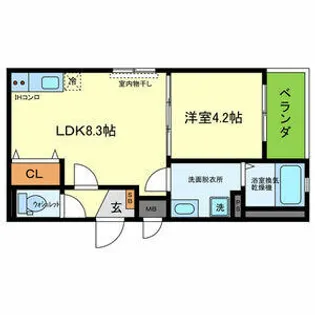(仮称)東大阪御厨栄町2丁目計画【1階】の間取り