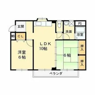 ハピネス2000【2階】の間取り