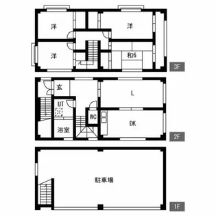 愛知県名古屋市中区金山5丁目【一戸建】の間取り