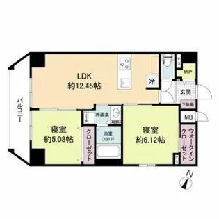 Live Flat六甲桜口【0603号室】の間取り