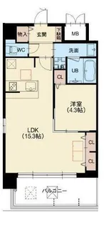スプランディッド王子公園【8階】の間取り