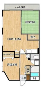ふぁみーる志徳【301号室】の間取り