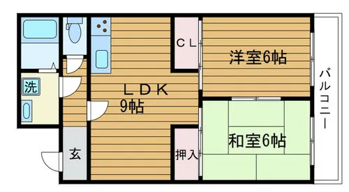 大阪府摂津市千里丘東4丁目【マンション】の間取り