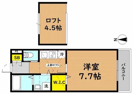 エムズコート吉田【2階】の間取り