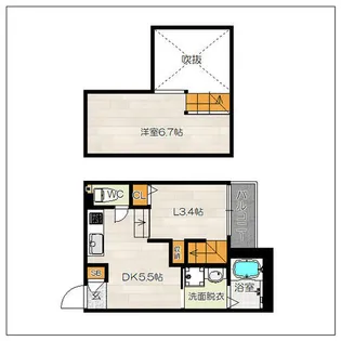 DreamStage高宮Noble【1階】の間取り