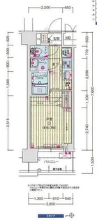 プレサンス大正フレンジ【0304号室】の間取り